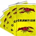 Crawfish Vertical 3' x 5' Polyester Flag - 5 pack